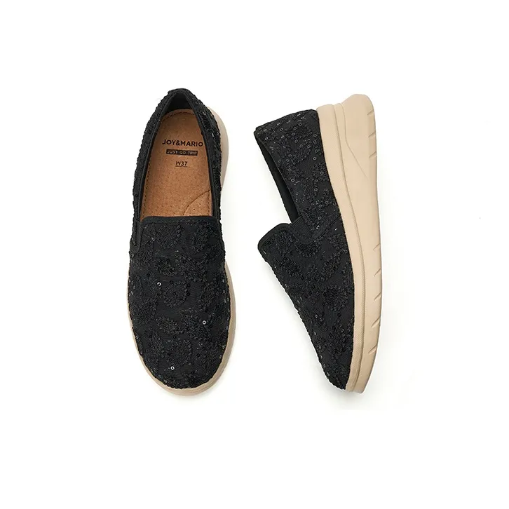 Joy&Mario Anti Slip Wear Resistant Low Top Casual Shoes Women's-3