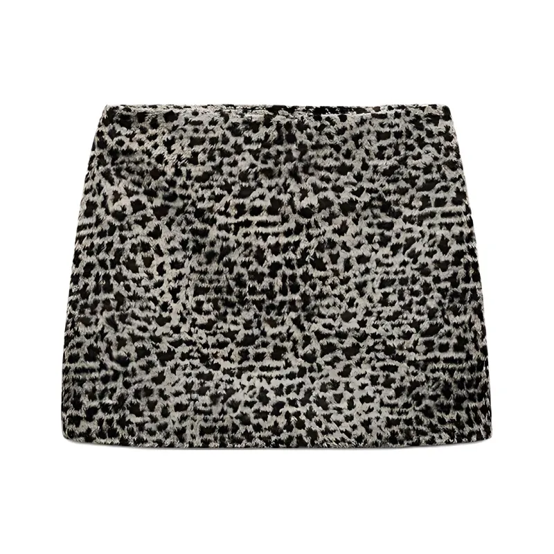 ZARA Trf Casual Short Skirts Women's Brown-0
