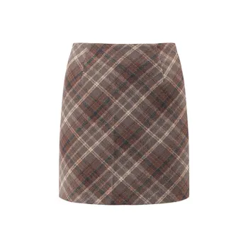 ZAZN Casual Short Skirts Women's Coffee