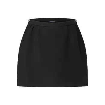 LOUIS VUITTON Double Zipper Mini Skirt