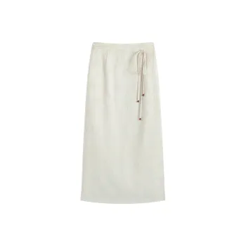 Famanxuan Casual Long Skirt Women's Tuberose Magnolia