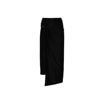 Paco Rabanne Jupe Asymmetric Hem Maxi Skirt