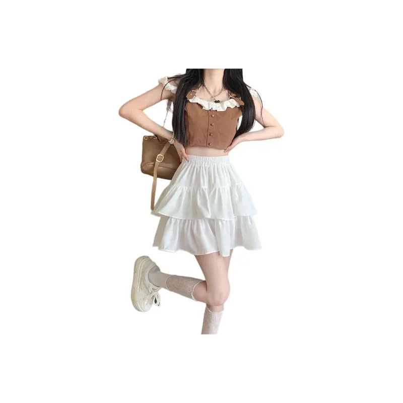 XIANSINIAO Casual Short Skirts Women's-0