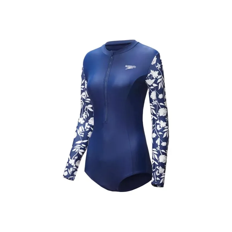 Speedo One-Piece Swimsuits Women's Blue-0