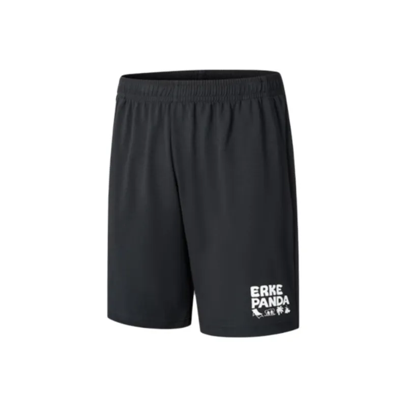 Erke Life Collection Casual Shorts Men's Jet Black-0