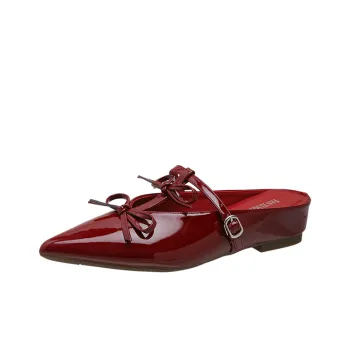 Lan Miao Rubber Sole Slip Resistant Closed Toe Slippers Women's