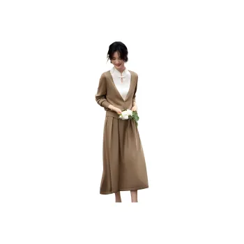 XWI Skirt Set Women's Coffee Green