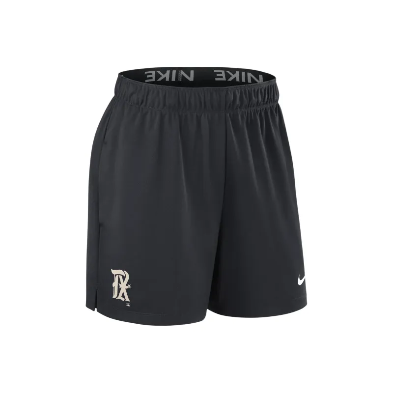 Nike Texas Rangers Authentic Collection City Connect Sports Shorts Women's Black-0