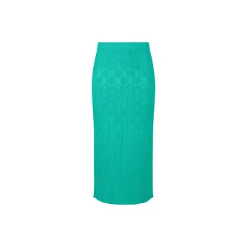 PLEATS PLEASE ISSEY MIYAKE Casual Long Skirt Women's Turkey Green