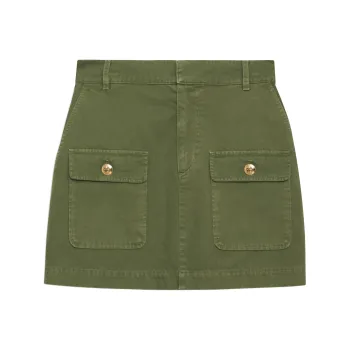 Anine Bing Aliza Cotton Miniskirt