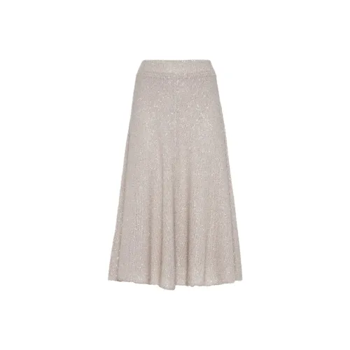Brunello Cucinelli Sequin embellished Knitted Midi Skirt