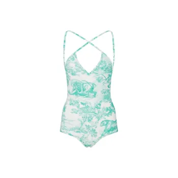 DIOR SS24 One piece Swimsuit Women's Green