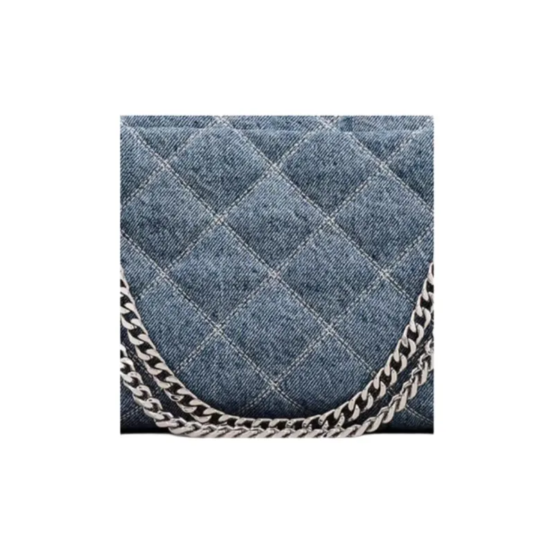 MARC JACOBS The Quilted Denim Shoulder Bag-3