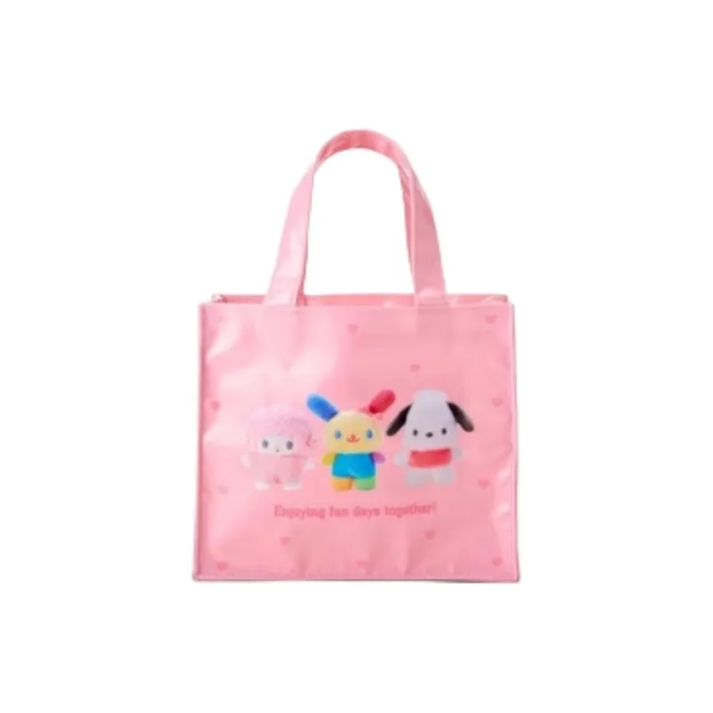 Sanrio Cotton Canvas Bag, Tote Bag, Shopping Bag, Handbag Mini Women's Pink-1