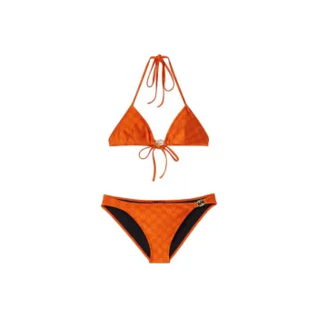 GUCCI Gg Stretch Jersey Bikini Orange