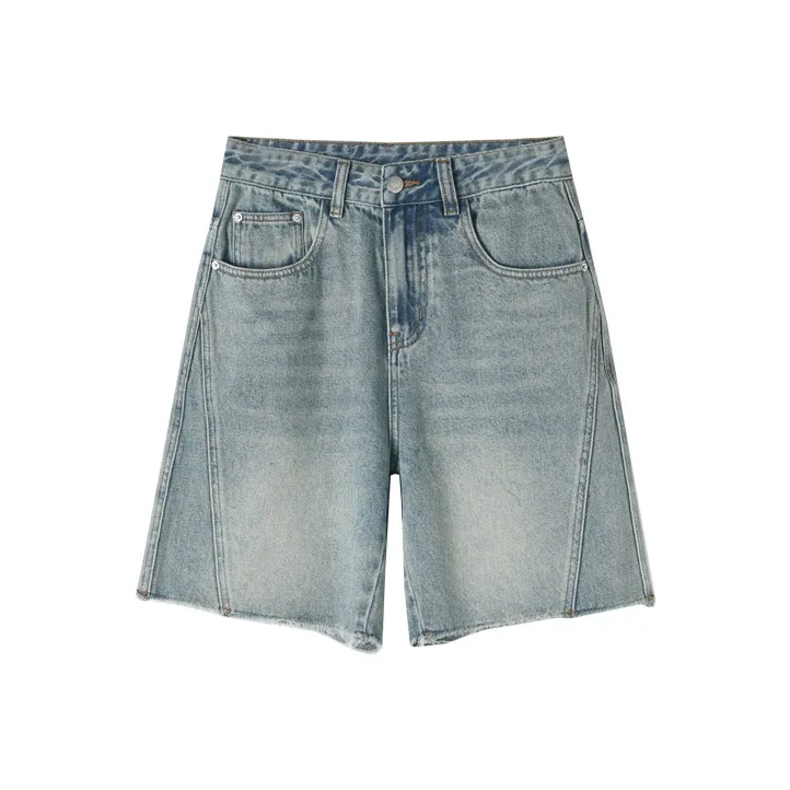 HIPPIEMISS Denim Shorts Women's Vintage Blue-0