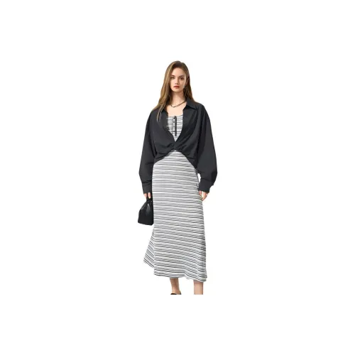 Bethine Skirt Set Women's Stripes