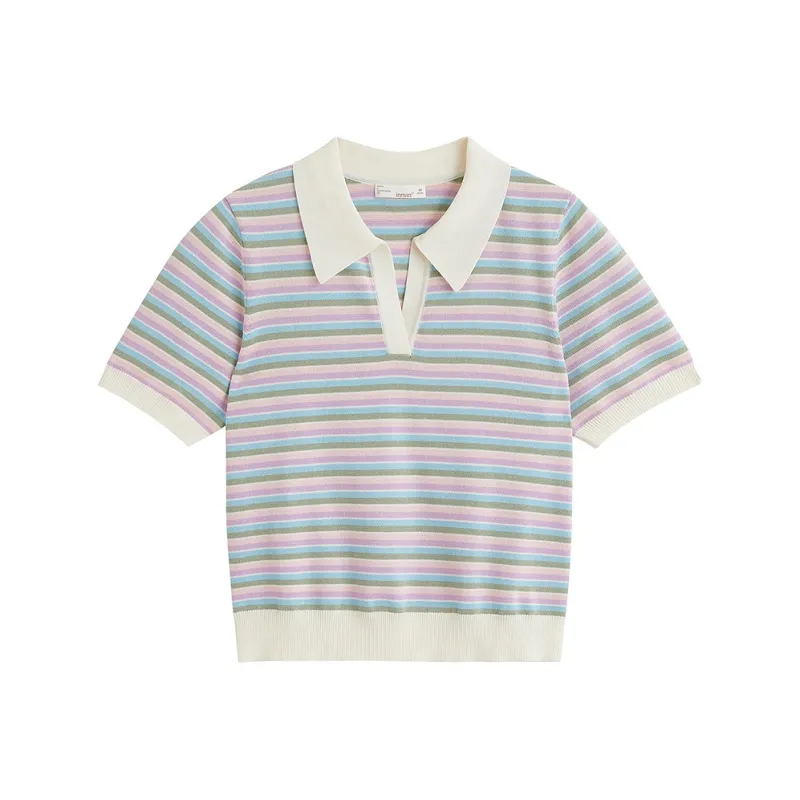 Inman Knitwear Women's Multicolor Stripes-0