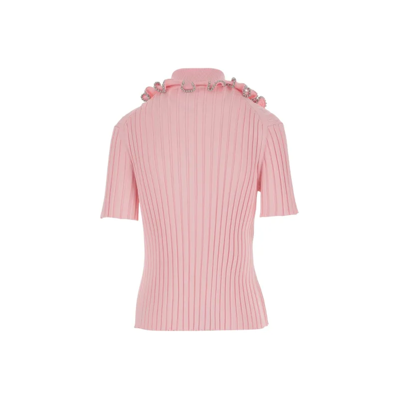 JIL SANDER Ribbed Polo Top-1