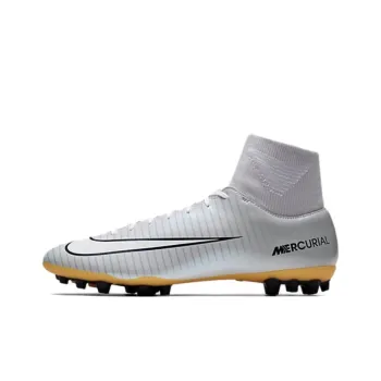 C LUO x Nike CR7 Series AG Rubber Short Studs Anti Slip Wear Resistant Soccer Shoes Men's White