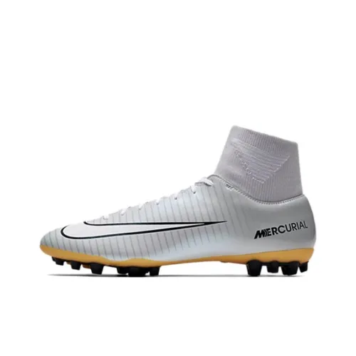 C LUO x Nike MERCURIAL VCTRY VI AG Artificial Ground Anti Slip Wear Resistant Soccer Shoes Men's White