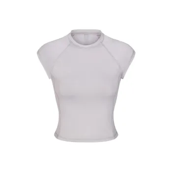 SKIMS SIGNATURE SWIM RAGLAN T SHIRT Bikini Women's Chrome/Chrome Plated