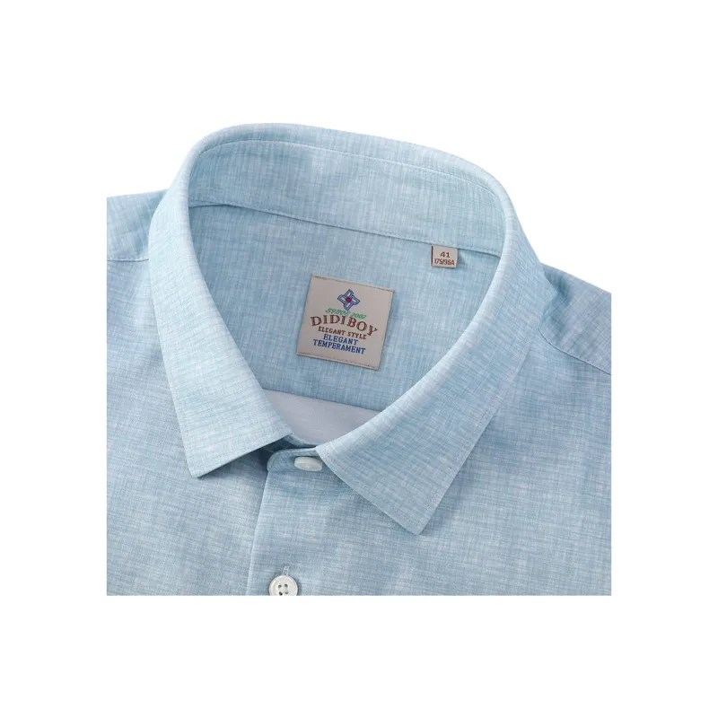 DIDIBOY Shirts Men Mint Green-2