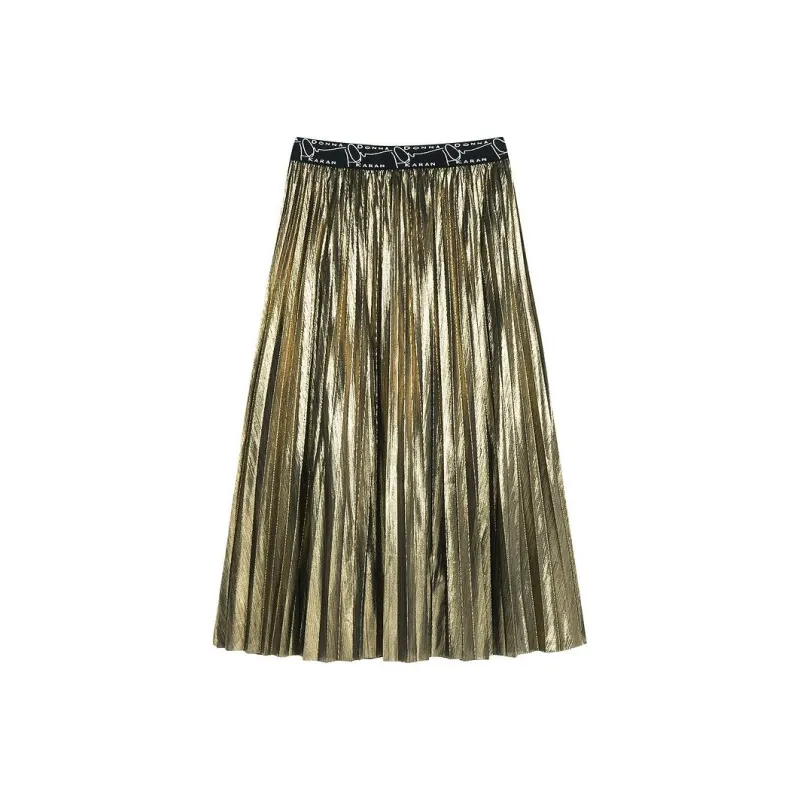 DKNY Casual Long Skirt Women's Gold-0