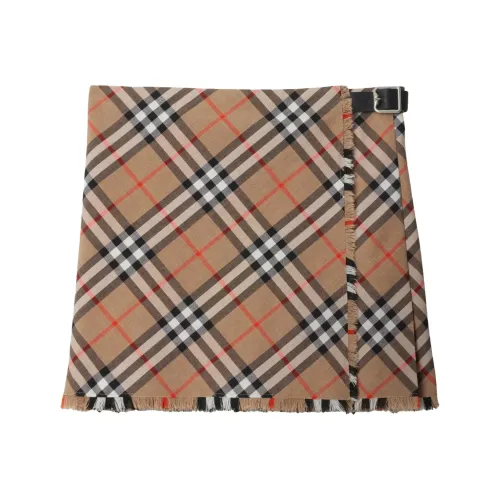 Burberry Checked Pleated Mini Skirt 'Linden'
