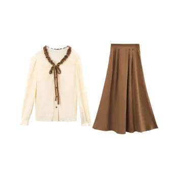 A Paradise For Awakening Skirt Set Women's Coffee