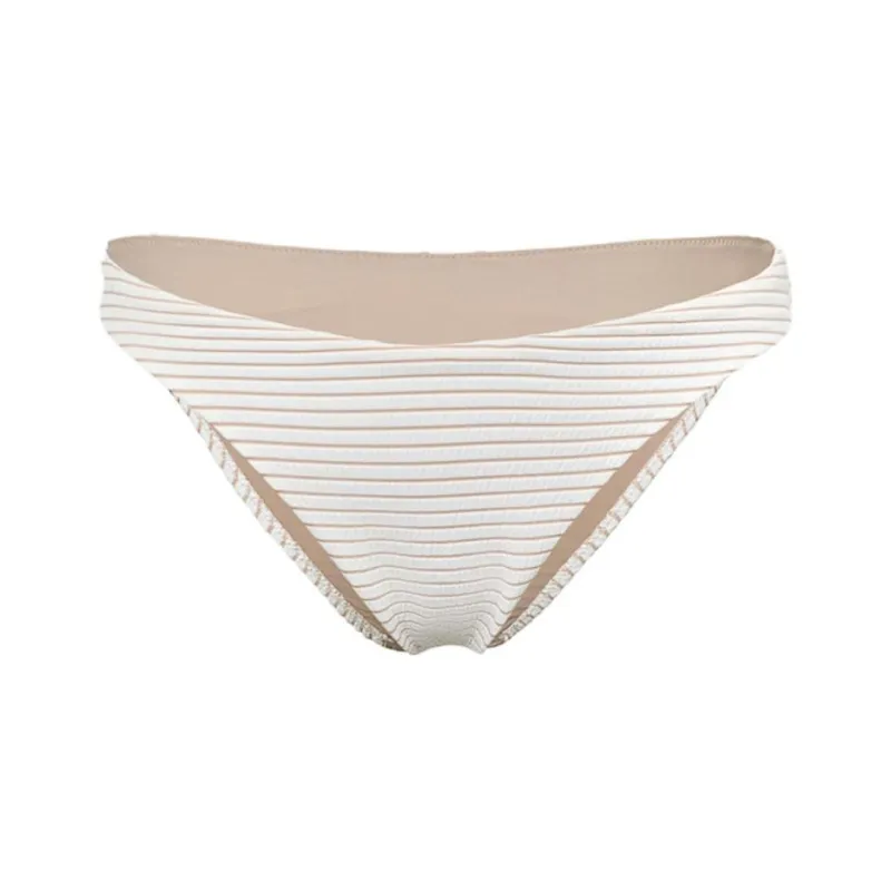 Lululemon Smocked Swimming Shorts Women's Stripes White/Pink-0