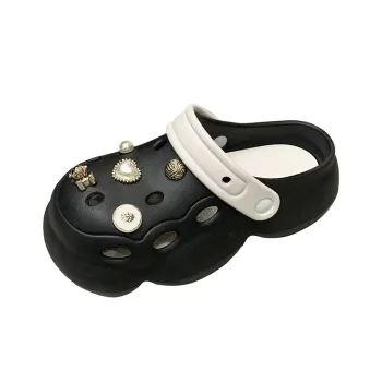 TELENT Clogs Women's Black White