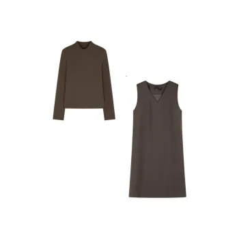 IHIMI Skirt Set Women's Desert Brown Palm Color