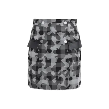 MASFER.SU Casual Short Skirts Women's Black White