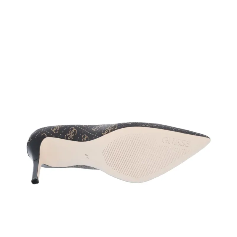GUESS Dafne11 Slim Heel High Heels 8.5cm Women's Dark Brown-4