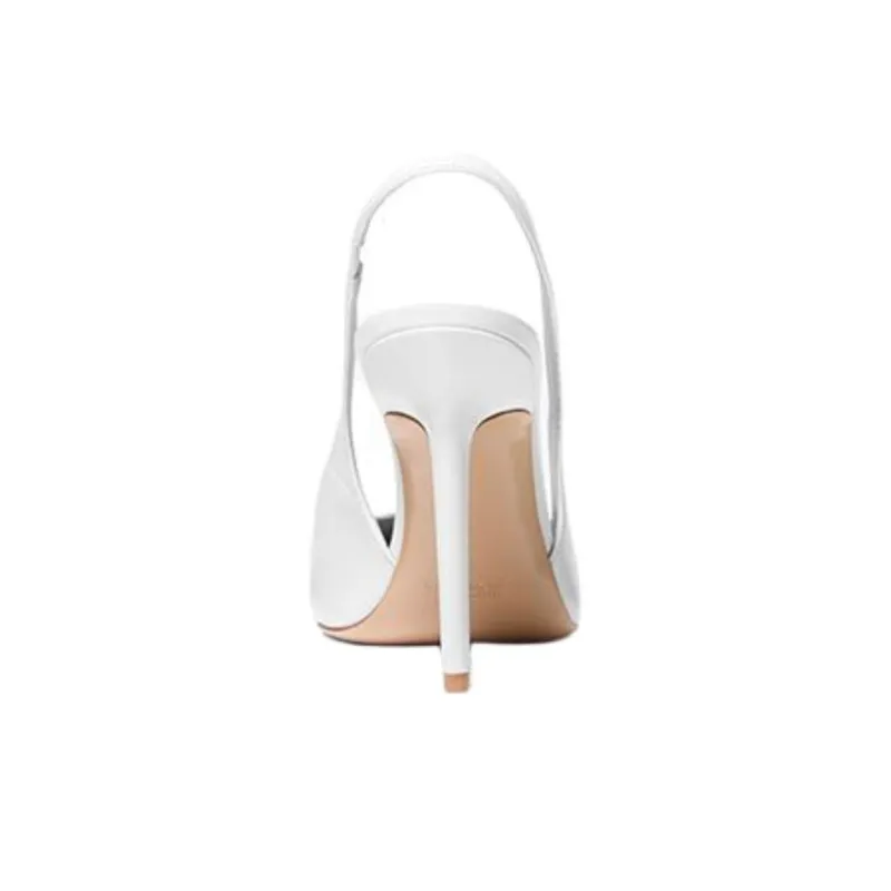MICHAEL KORS Reece Slim Heel High Heels 10.1cm Women's White-3