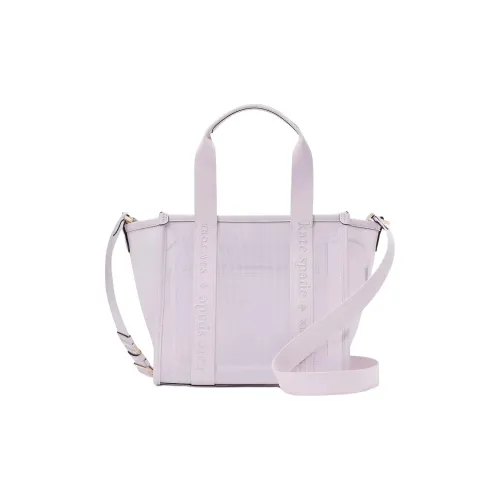 Kate Spade Mesh Fabric Tote Bag, Shopping Bag, Shoulder Bag, Crossbody Bag, Handbag Small Size Women's Purple