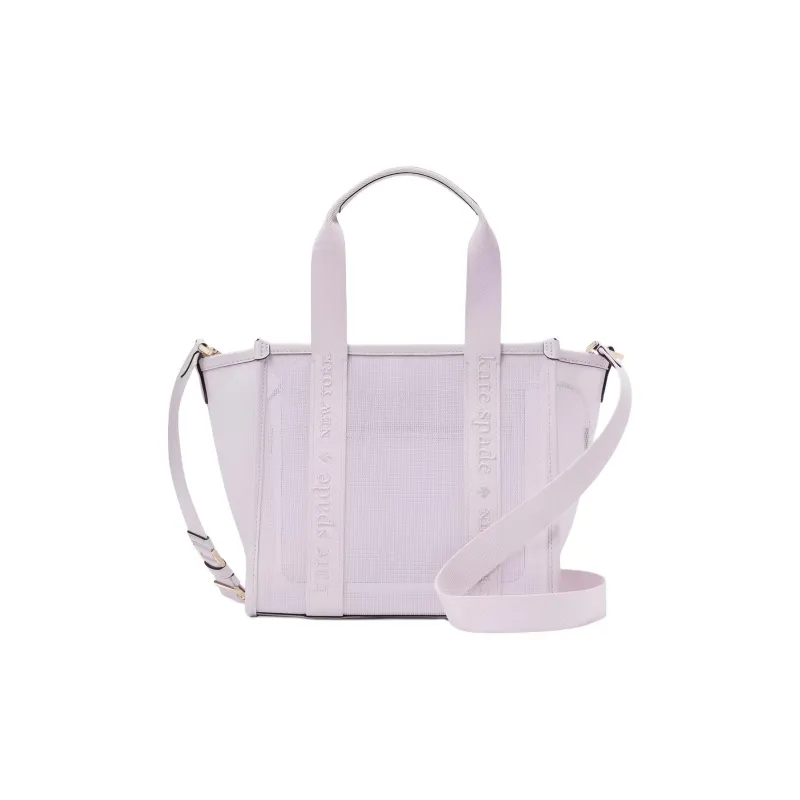 Kate Spade Mesh Fabric Tote Bag, Shopping Bag, Shoulder Bag, Crossbody Bag, Handbag Trumpets Women's Purple-0