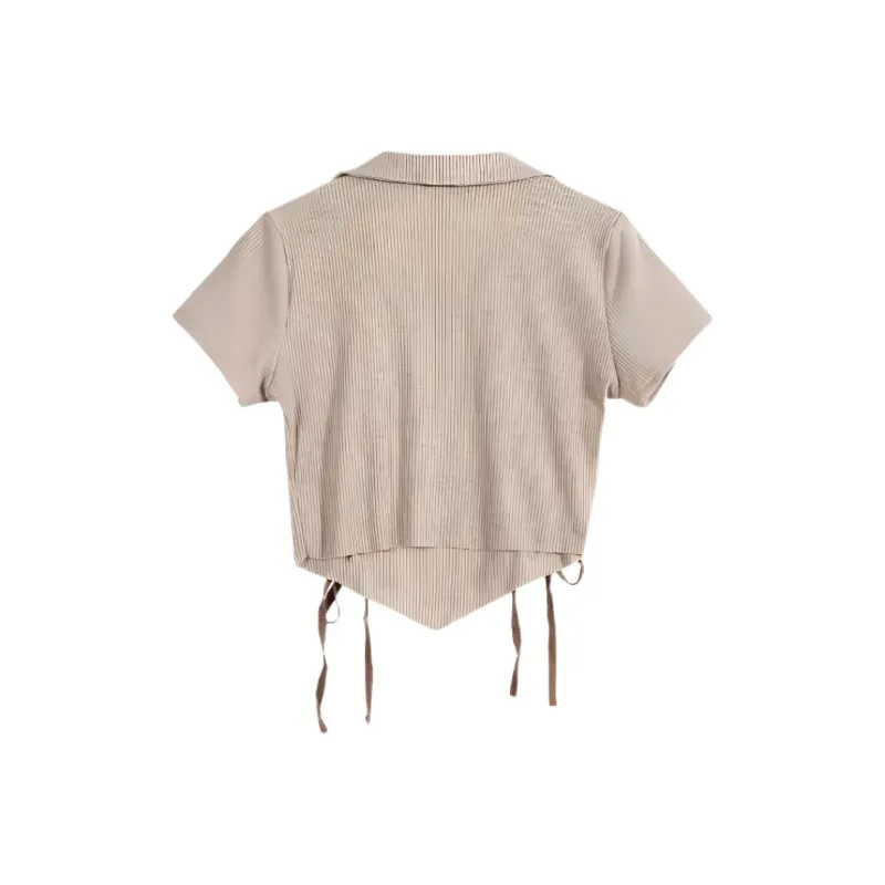 ABBY GODDESS T Shirts Women's Khaki-1