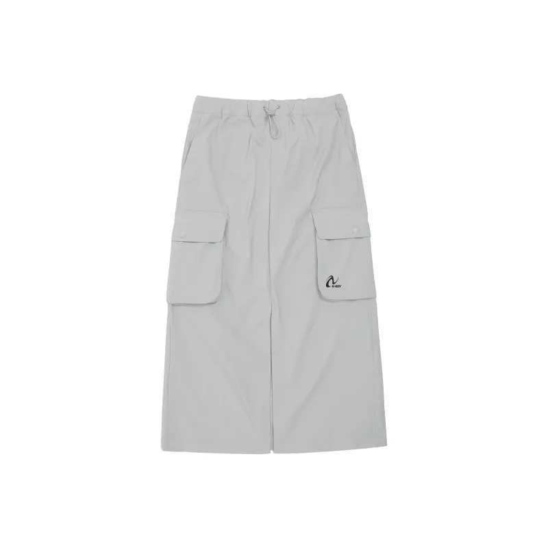 NERDY SS24 Casual Long Skirt Women's Light Gray-0