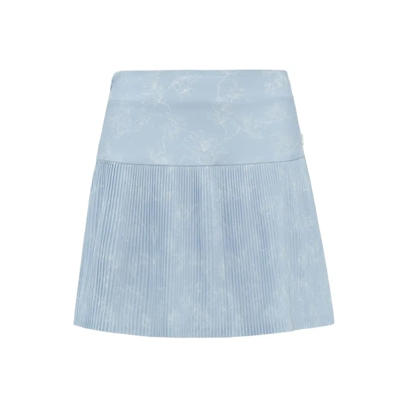 LI NING 1990 Classic Collection Casual Short Skirts Women's Clear Sky Blue-0