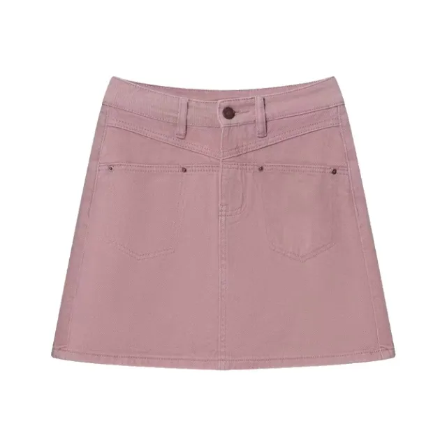 ZAVK Denim Short Skirts Women's Pink-0