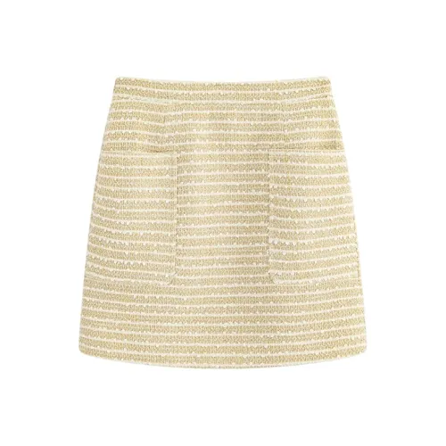HDFULERN Casual Short Skirts Women's Gatsby Gold
