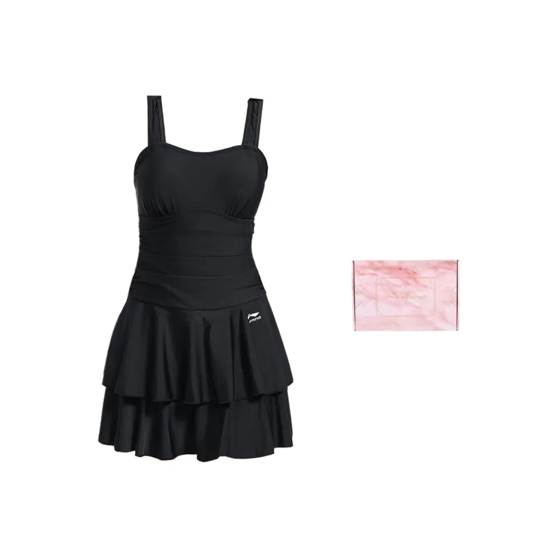 LiNing One-piece Swimsuit Women's Plus Size Women's Princess Style Slip Dress For Curvy Girls-4