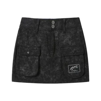 ANDREA MARTIN Cargo Short Skirts Women's Black