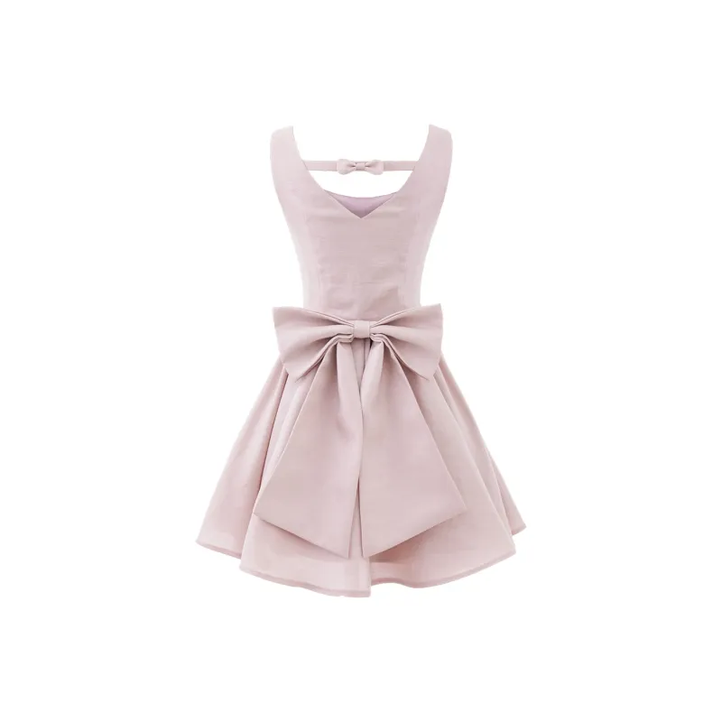 Blovelan Slip Dresses Women's Hibiscus Pink-1