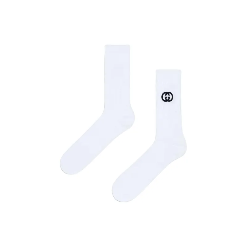 GUCCI Interlocking G Stretched Ankle Socks-1