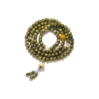 GUMUJIANG Green Sandalwood Wooden Bracelets Unisex