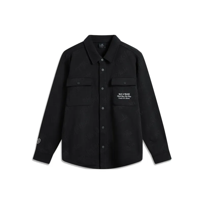 LiNing Jackets & Coats Men's Black Jacquard-0