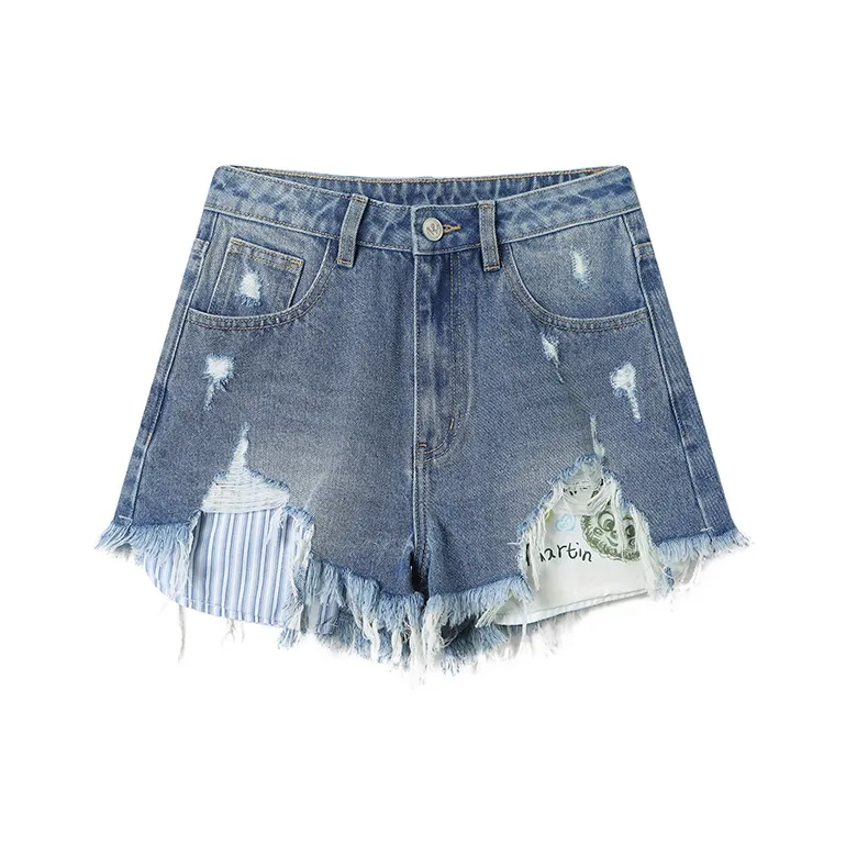 ANDREA MARTIN Denim Shorts Women's-0